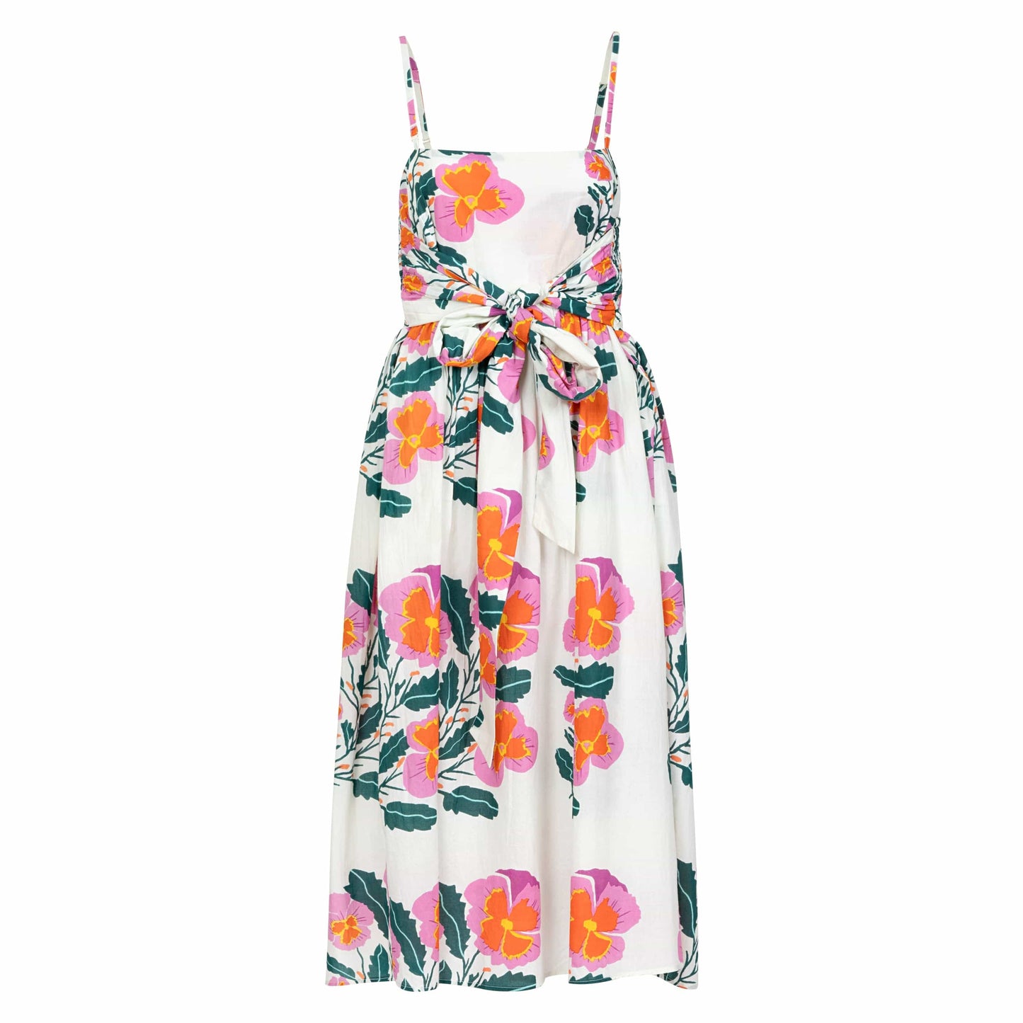 Reef Dress in Pink Flower Print