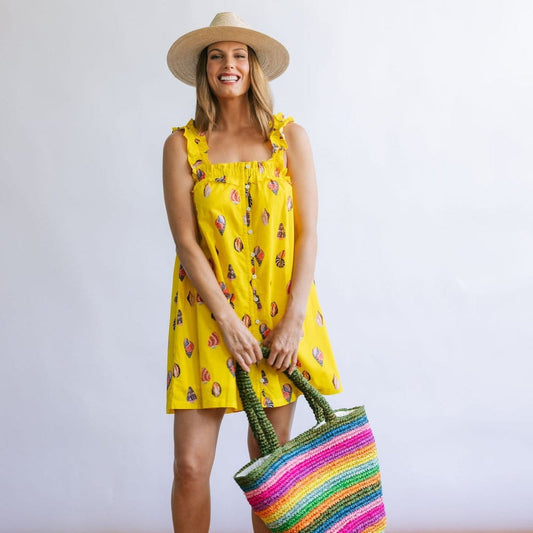 Pompano Dress – Shell Yellow